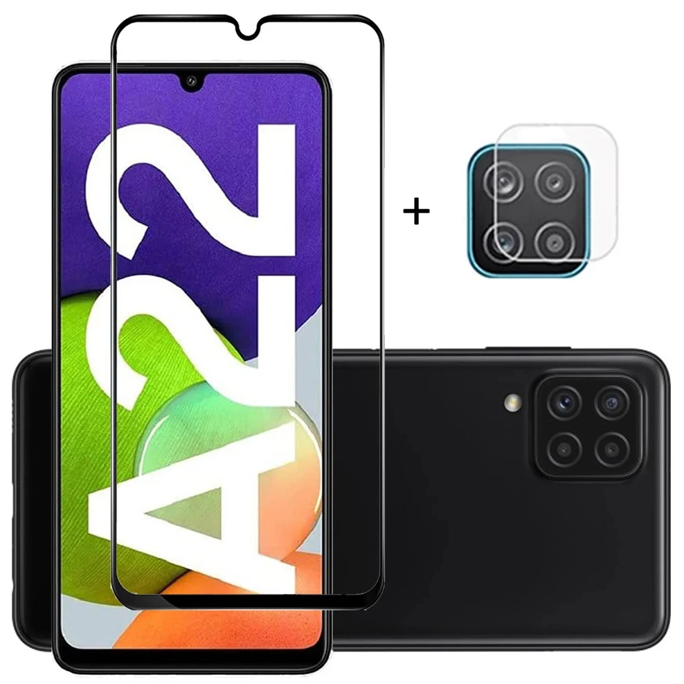 Защитное стекло для экрана и объектива камеры Samsung Galaxy A22 5G A32 A02S A52s SM-A226B |