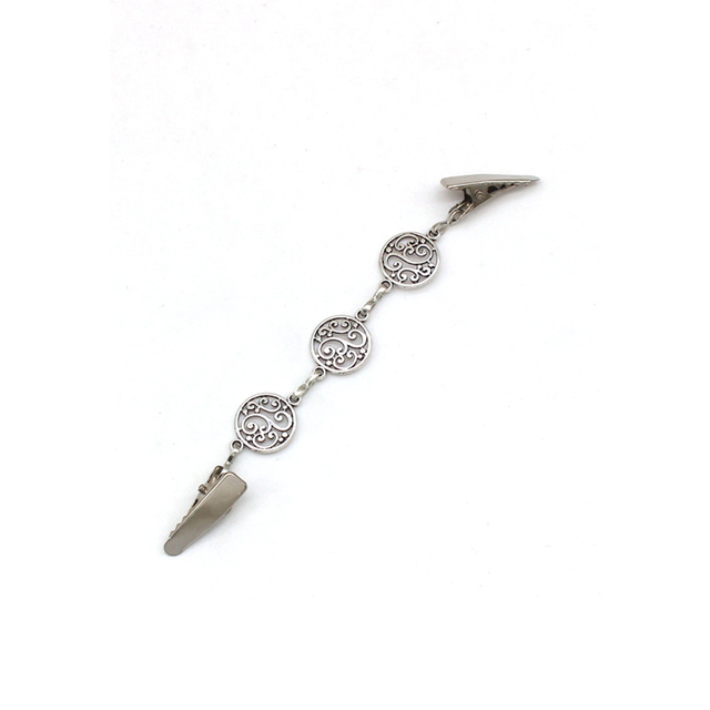 Cardigan Clip Fasteners for Clothes Clothespins Scarf Clip Brooch Sliver Pin Buckle Clip Holder Women Dress Jewelry