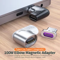 Essager 100W USB Typ C Magnetische Adapter Typ-C Stecker Auf USB C Weibliche Magnet Anschluss Für IPad mackbook Huawei USB-C Konverter