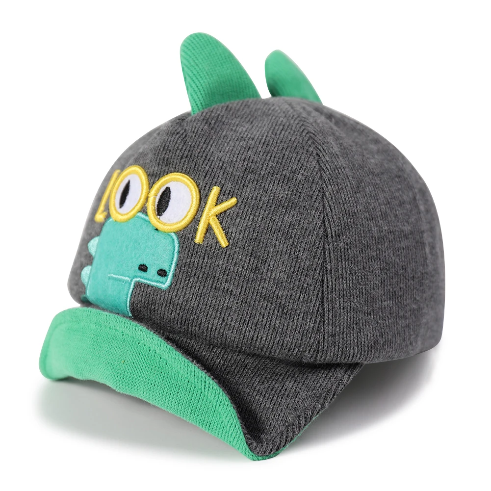 

Spring Winter Children Baseball Cap Boys Girls Cartoon Dinosaur Snapback Adjustable Baby Kids Hip Hop Caps 6 Months to 2 Years