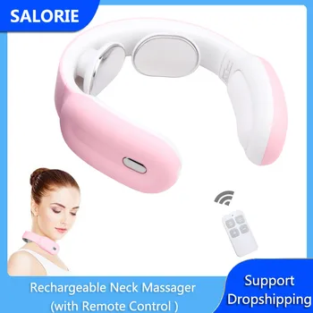 

Rechargeable Neck Pain Massage Portable Cervical Massager with Remote Control Back Neck Shoulder Body Massage Device Health Care