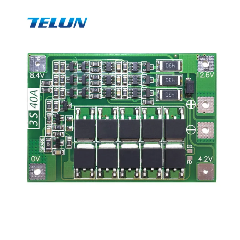 3S 4S 40A 12,6 V 16,8 V литиевая батарея Защитная плата 18650 26650 Солнечная зарядка анти-избыточная защита модуль выравнивания