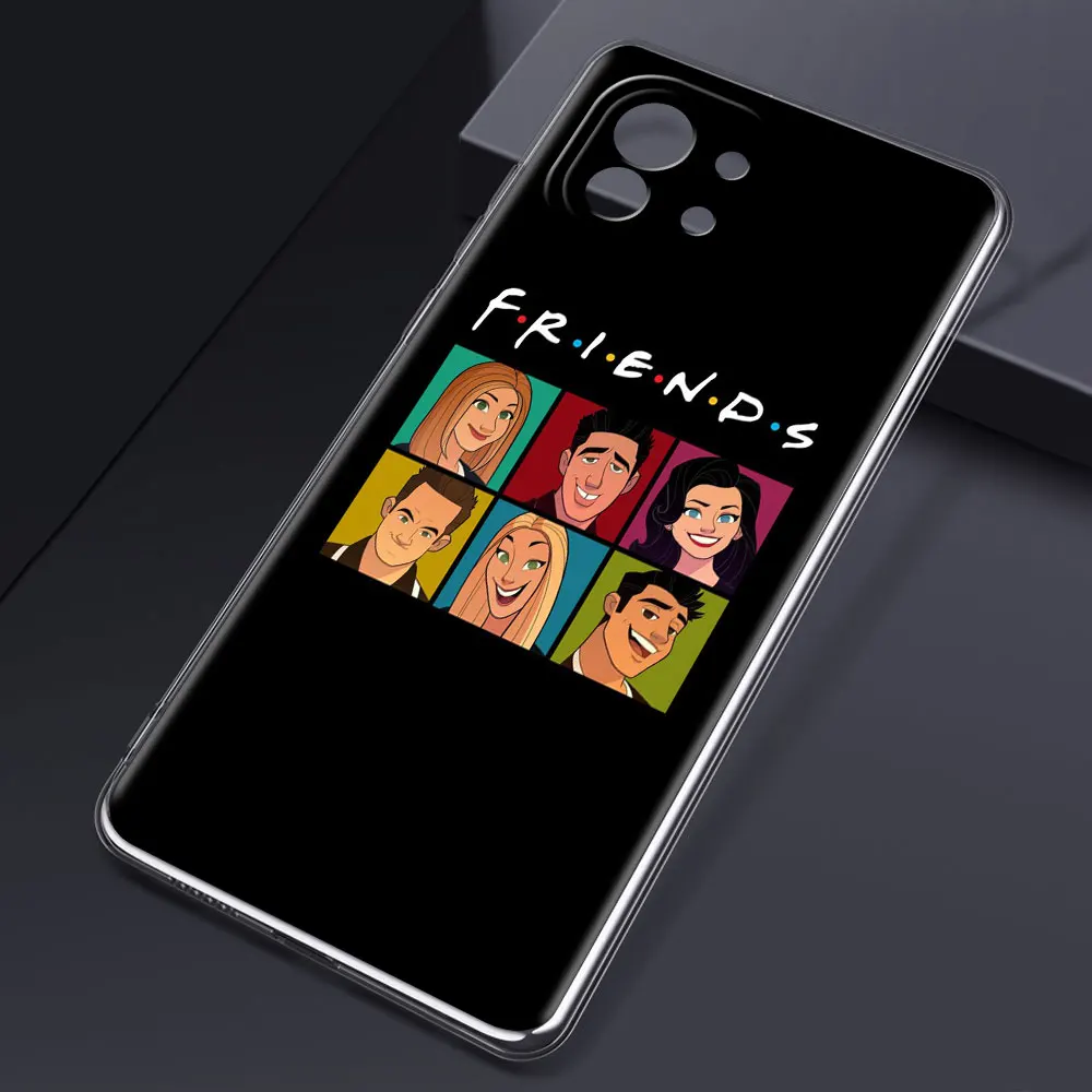 Clear Soft Case For Xiaomi Mi Poco X3 NFC 10T Pro 9T M3 11 Note 10 Lite F3 GT F1 Silicone Phone Cover Friends TV Coffee Fundas