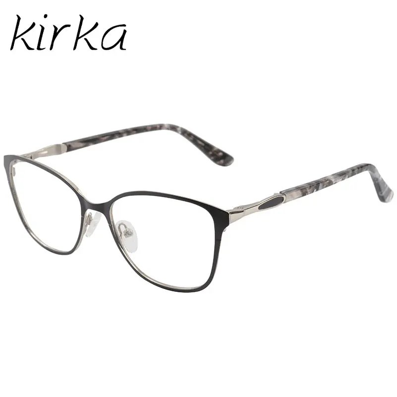 MW16255C1 Очки kirka рамка Для женщин Близорукость очки фиолетовый оправа для очков Очки формы "кошачий глаз" в пружинным шарниром оправа для очков, Для женщин - Цвет оправы: MW16255C1