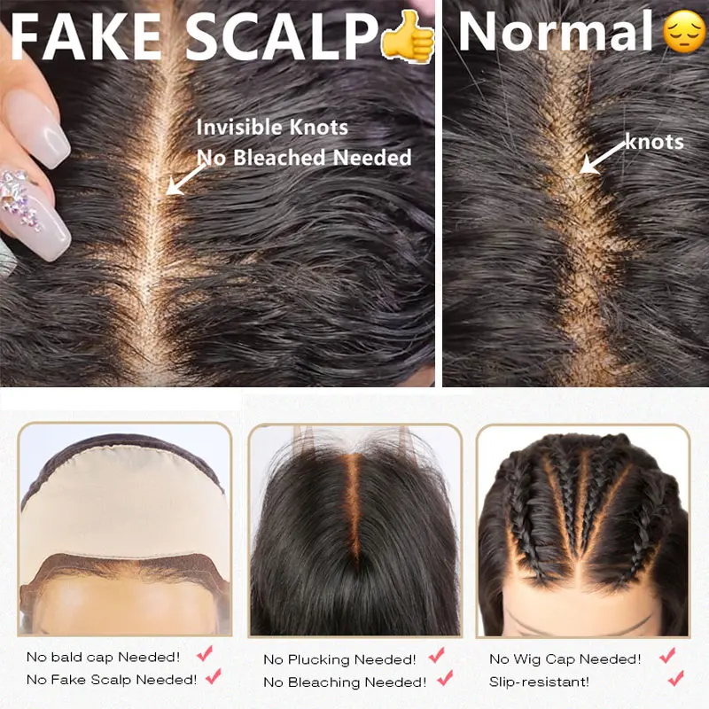 VRZ Lace Front Wigs Yaki Straight 13X6 Human Hair Wigs for Black Women 360 Lace Frontal Wig Pre Plucked High Ratio 150% Density