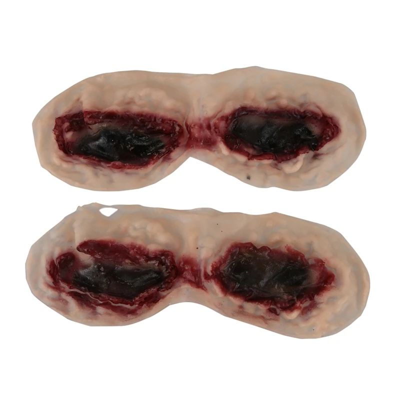 

BEST2Pcs/Set Zombie Scars Tattoos Sticker Bloody Makeup Halloween Decor Horror Wound Scary Blood Injury Halloween Masquerade Par