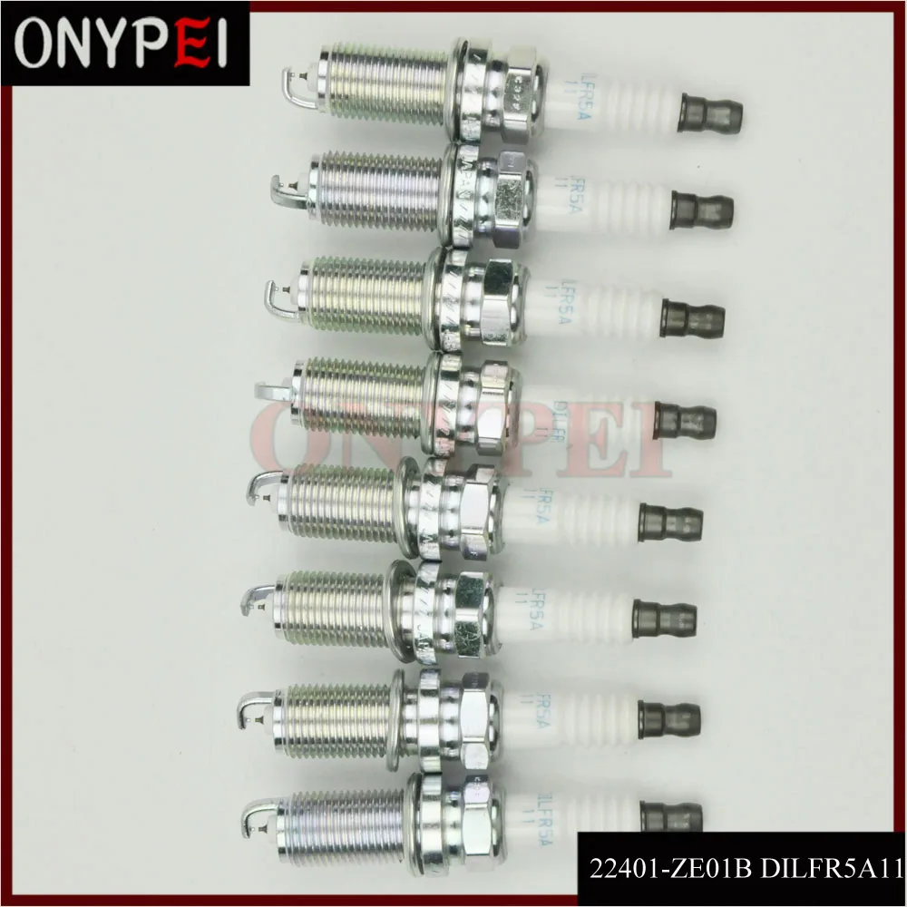 8 x Dual Iridium 22401 ZE01B DILFR5A11 93759 Свеча зажигания для Nissan Armada Frontier Infiniti QX56 22401ZE01B ZE01B|Свечи и