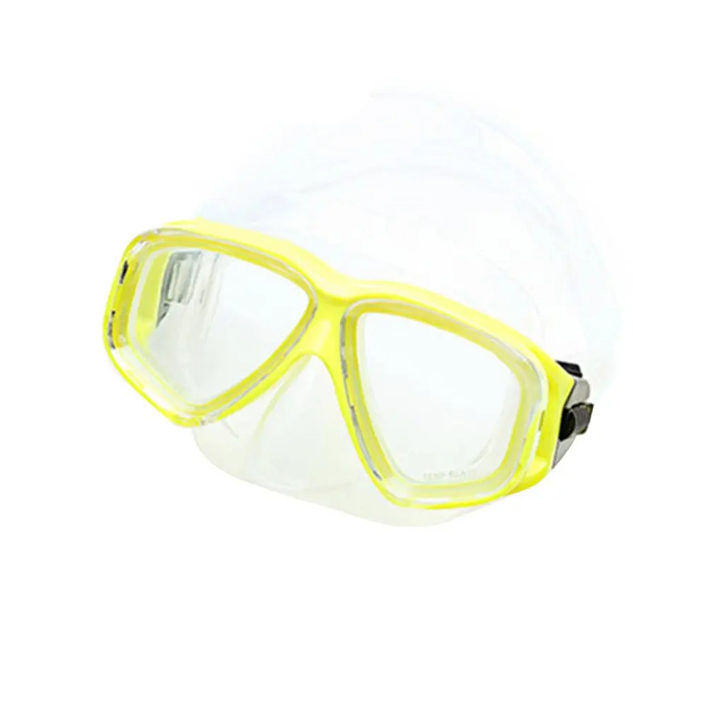 

AM-308 Adult Double Layer Waterproof Anti-fog Transparent Silicone Large Area Diving Mask Goggles Swimming Accessories