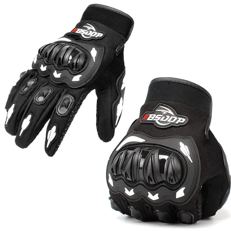 Мотоциклетные перчатки черные гоночные перчатки Натуральные Кожаные Перчатки для мотоциклистов
