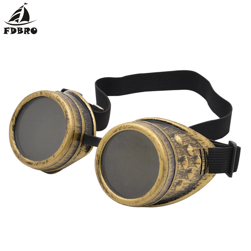 6 FDBRO новые винтажные паровые Косплей Lunette готические уличные очки унисекс модные солнцезащитные очки сварочные панк-очки - Цвет: 6