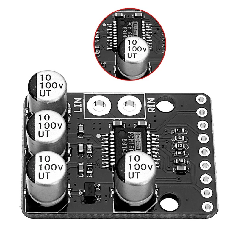 24Bit Pcm1802 аудио стерео A/D конвертер Adc Декодер Усилитель платы