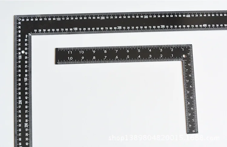 

Black L-square Black Steel Esquadro Steel Ruler High Quality Cut Leather Cutting