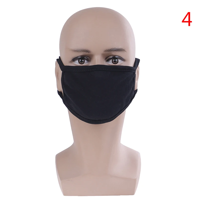 Черные Мультяшные маски со ртом для лица Анти-пыль хлопковая маска Аниме зубы Женщины Мужчины муфельные пылезащитные маски для лица, рта горячая распродажа - Цвет: Коричневый