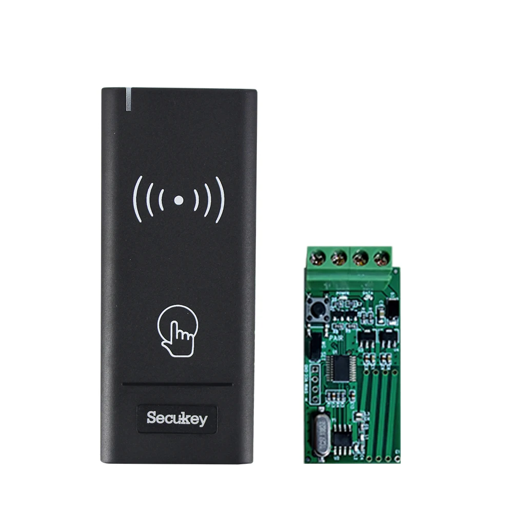 

Wireless Wiegand RFID Access Control Card Reader with Wiegand Signal Receiver Powered by Batteries NO WIRING NEEDED