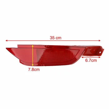 

Brake Fog Light Lamp Red Fog Light Reflector Left+Right Parts Replacement