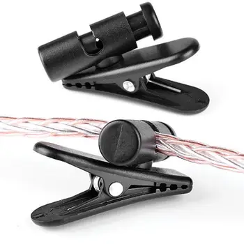 

New 360 Degree Rotatable Headphone Earphone Cable Cord Wire Collar Clip Holder Mount Clamp for Phone Headsets Walkie-talkie MP3
