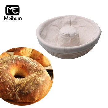 

Meibum 4 Types Brotform Proofing Baskets Country Bread Banneton Dough Fermentation Rattan Basket With Linen Liner Baking Tools
