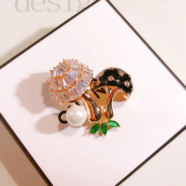 Luxury AAA Zircon Rose Sunflower Dandelion Brooches Pins Jewelry Rhinestone Cubic Zirconias Brooch for Women Wedding Bouquet Pin 19