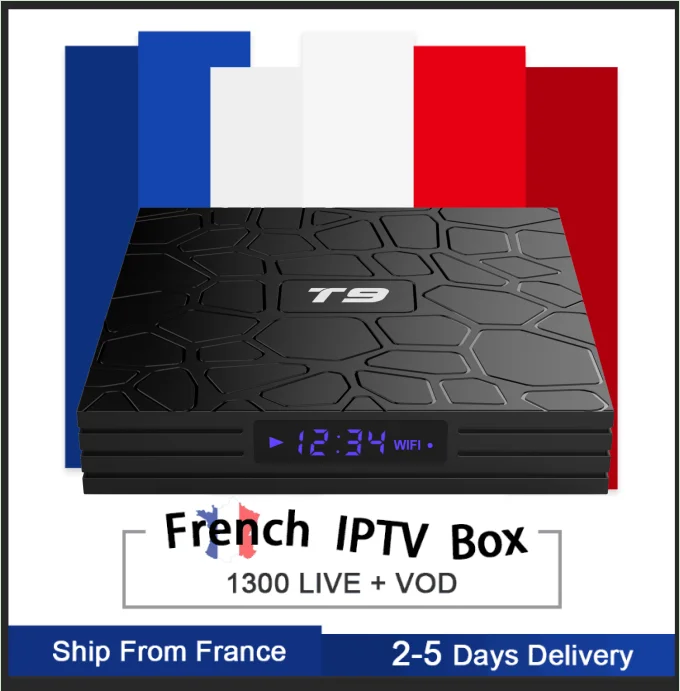 

T9 RK3318 Android 9.0 Smart TV Box&pro neo iptv subscription Europe France Beigium Arabic bein sport Android tv box iptv tv box