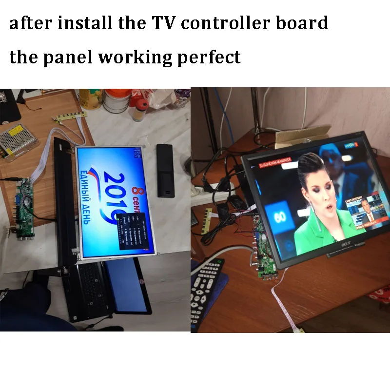  Kit for HSD100IFW1-A04 DVB-T DVB-C 1024X600 30pin HDMI LCD TV Panel VGA Controller board 10.1