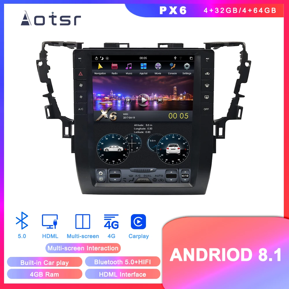 

Android 8.1 Vertical screen Tesla style GPS Navigation For Toyota Alphard 2015-2019 Auto Radio Stereo Multimedia Player Recorder