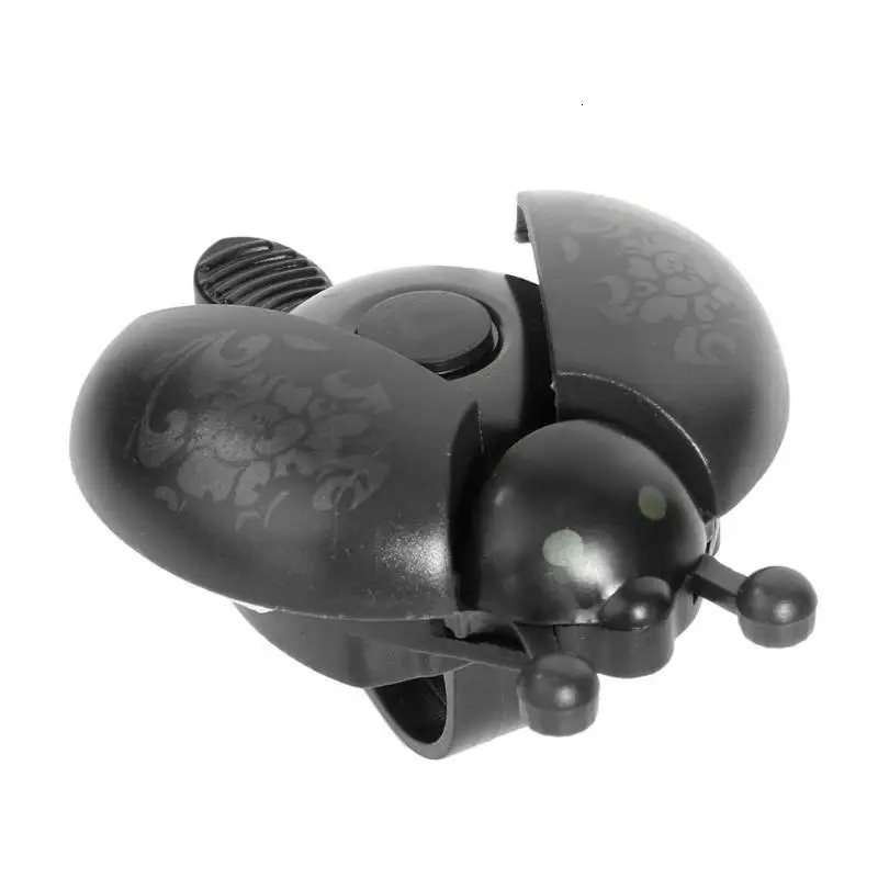 Black Bicycle Bell Bell Pet Bell Pet Bell Mini Ladybug Alarm Bike Steering Horn Bicycle Safety Accessories Bell - Цвет: Black