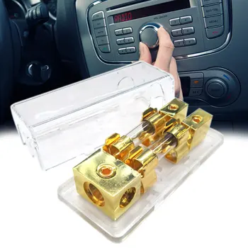 

Holder Car Audio Stereo Power Distribution Professional Automotive Fuse Block Gold Plated Mini Universal 60A 1 To 2 Way
