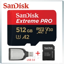 Sandisk Экстрим pro micro sd карта 256 ГБ san диск tf карта памяти cartao de memoria micro sd карта s carte micro sd 32 ГБ 512 Гб карта