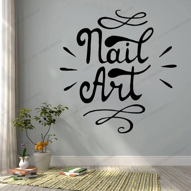 ARWY® Salon Wall Stickers Nail Salon Decor Polish Manicure Pedicure Beauty  Salon Wall Window Decal Sticker Art Quote Size (59X66 cm) : Amazon.in:  Beauty