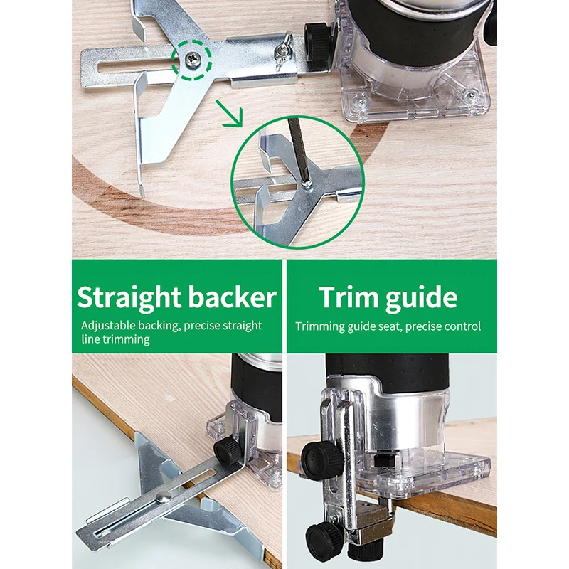 Electric Milling Machine Router Machine Wood Laminate Palm Router Hand Trimmer Edge Joiners 800W 30000rpm Hand Carving