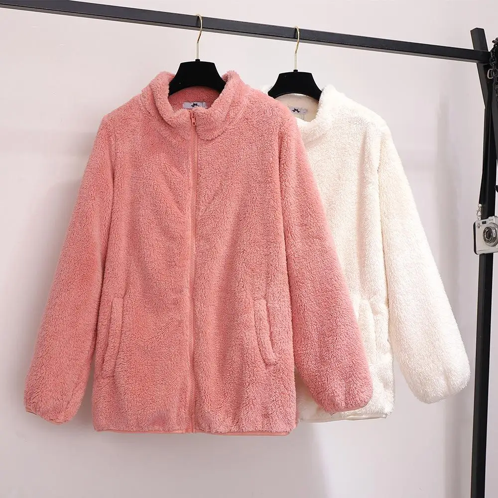 2XL-6XL осенне-зимнее бархатное пальто кораллового цвета большой размер женский
