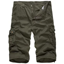 Shorts Men Army Cargo Casual Wash Pocket Joggers Overall Men Shorts Short Homme Men Trousers Men Short Streetwear