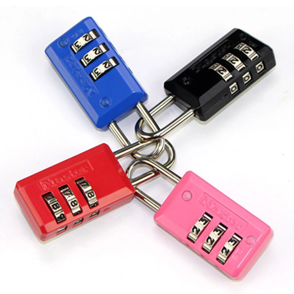 

3 Digit Dial Combination Code Number Lock Padlock For Luggage Zipper Bag Backpack Handbag Suitcase Drawer durable Locks