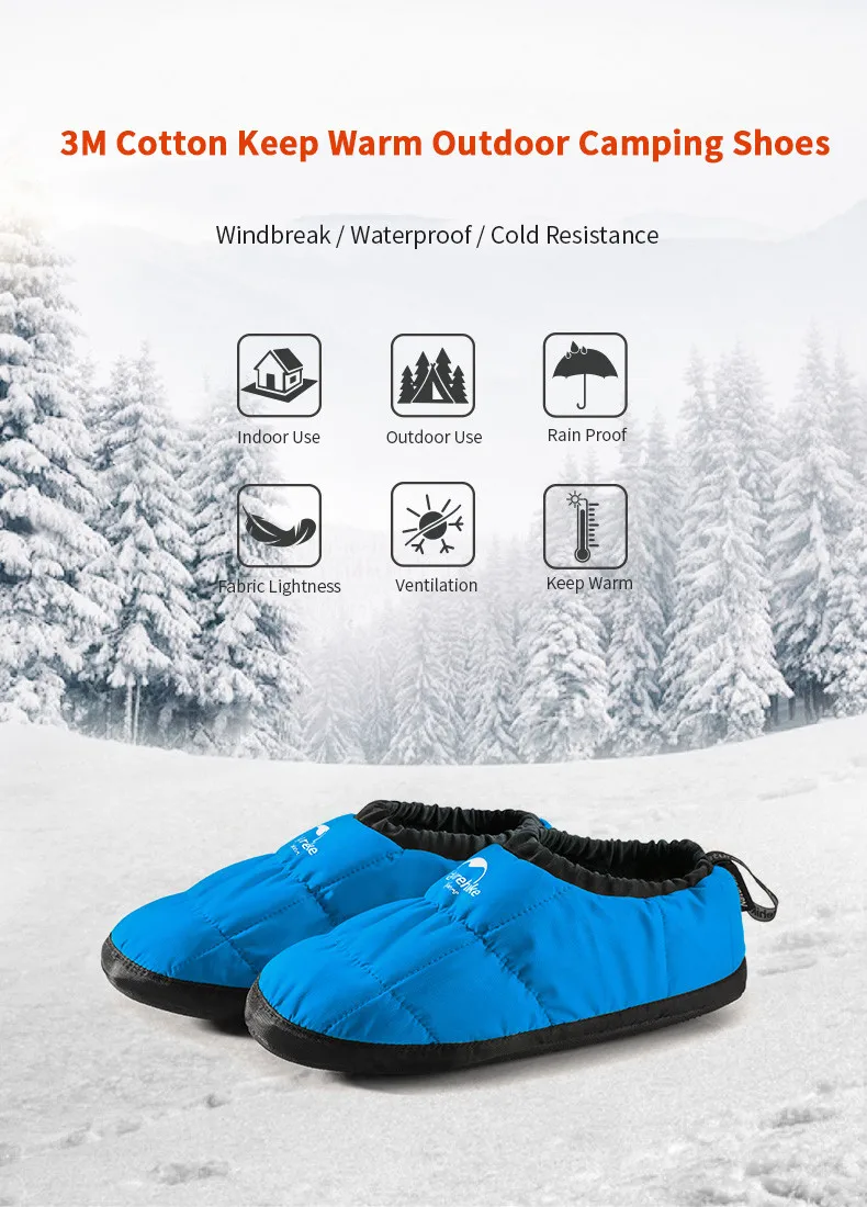 Naturehike с коротким голенищем; обувь для походов на открытом воздухе G200 3M хлопковая обувь; верхний материал из 5 ℃~ 10 ℃ снежное Утепленная одежда Крытый водонепроницаемая обувь