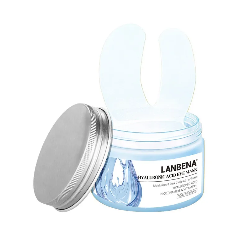 Hyaluronic Acid Витамин С ретинол маска для глаз Гиалуроновая кислота маска для глаз уменьшает темные круги успокаивающие укрепляющие 50 шт./кор. красоты - Цвет: Hyaluronic Acid