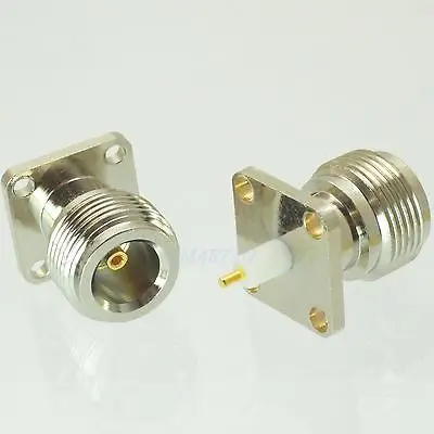 DHL/EMS 100 шт. разъем jack N 4-отверстия 18,5 мм фланцем по той же цене ПТФЭ припой Панель Крепление-d2