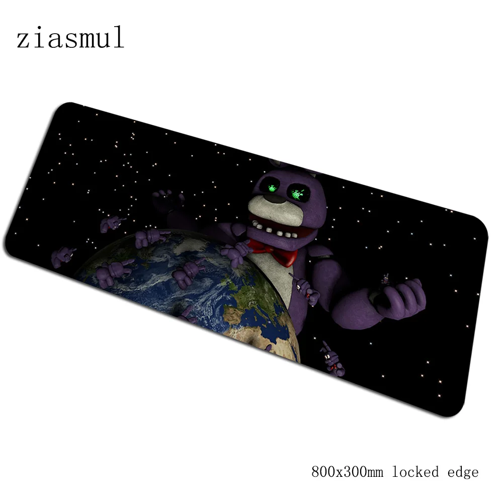 Коврик для мыши Five Nights at Freddy's pad на запястье, компьютерная коврик для мыши 800x300x2 мм, коврик для мыши с аниме, эргономичный офисный коврик - Цвет: size 800x300x2mm
