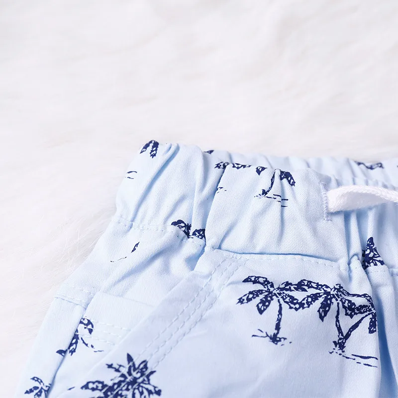 Boys Shorts Summer Beach Pants Casual Print All-match Cotton Children Kids Shorts Boy Clothes for 2 3 4 5 6 7 Years Old