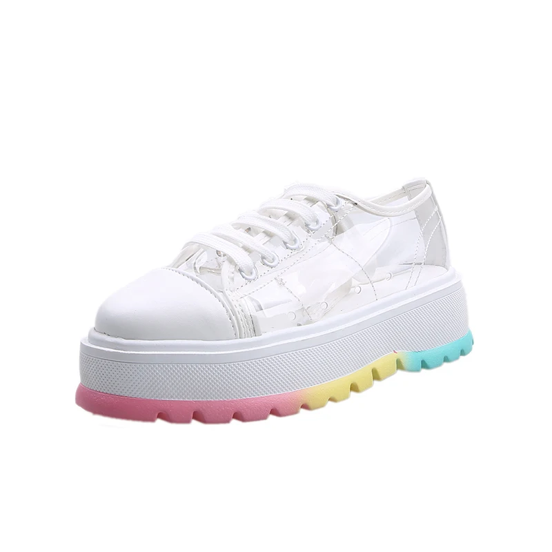

MBR FORCE 2020 Women's Sneaker Platform Transparent New Platform Casual Shoes Female Student Fashion Multicolored mujer sneakers