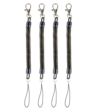 

Spring Elastic Retractable Tactical Rope Hiking Camping Phone Antilost Key Chain