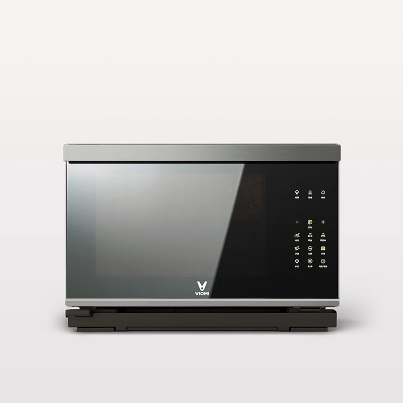 Черный High quality Xiaomi Viomi 28L Electric Oven grilled steam two in one Barbecue Biscuit Bread Machine Microwave oven for kitchen - Цвет: Черный