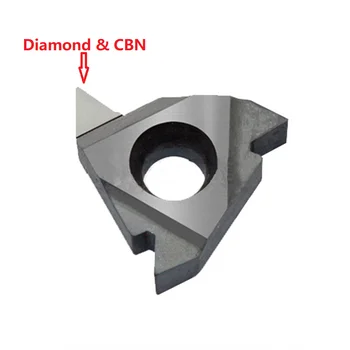 

Diamond PCD internal external threaded cutter insert threading tool CBN carbide turning lathe cutter 16ER IR AG60 A55 22IR 22ER