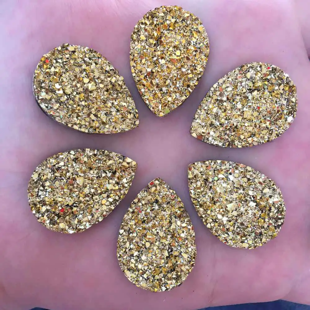 Новые 20 шт 18*25 мм Bling капли из ab-резины руды неправильной поверхности Flatback узоры из страз DIY свадебная аппликация кнопки W44* 2