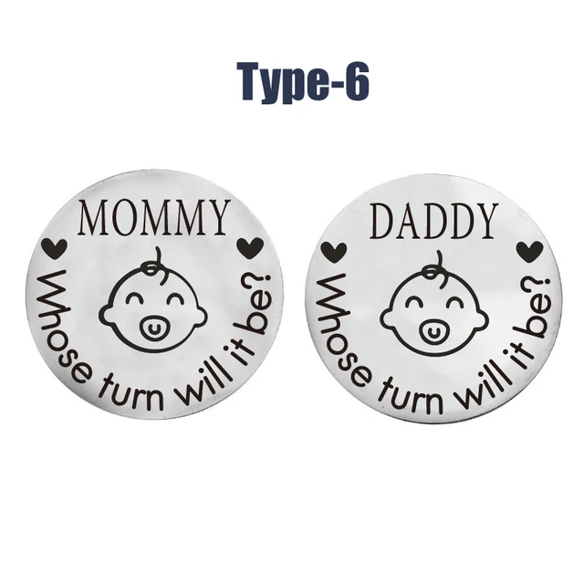 New Baby Gifts for Parents,Double-Sided Decision Coin Gift for New Mom & Dad,Funny Baby Shower Gifts for Couple,Gifts for Pregnant Women As