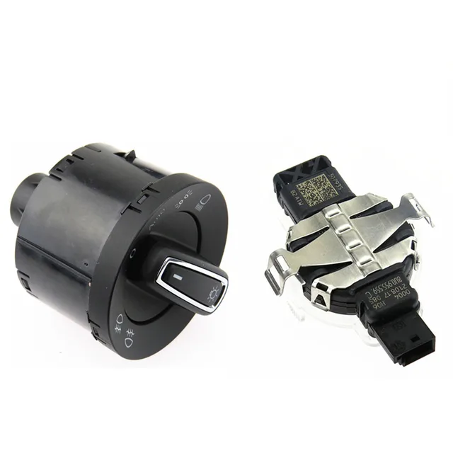 $US $51.26 SCJYRXS Car Rain Sensor + Chrome Automatic Headlight Switch With For Golf 7 MK7 5GG 941 431D 8U0 955 559 C 5GG 941 431 D