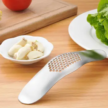 

Stainless Steel Arc-shaped Garlic Press Garlic Crusher Press Mincer Grinding Slicer Chopper Cutter LX7588