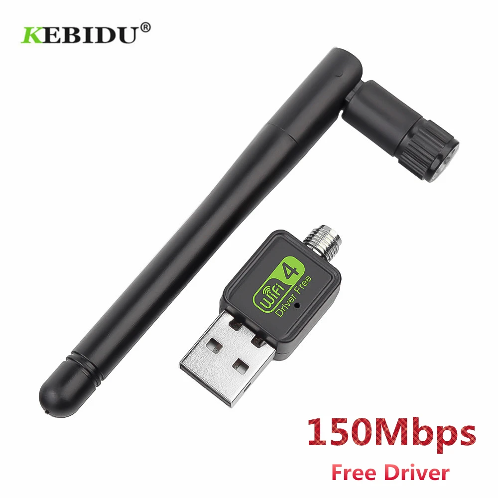 

KEBIDU 150Mbps Mini USB Wifi Adapter 2dB WiFi Dongle MT7601 Wi-fi Receiver Wireless Network Card 802.11b/n/g Free Driver