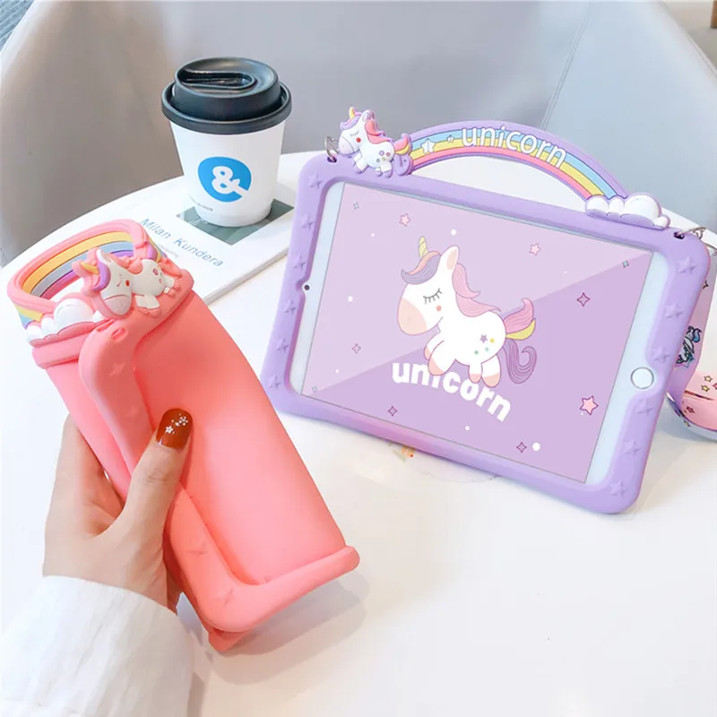 Rainbow Unicorn iPad Cases