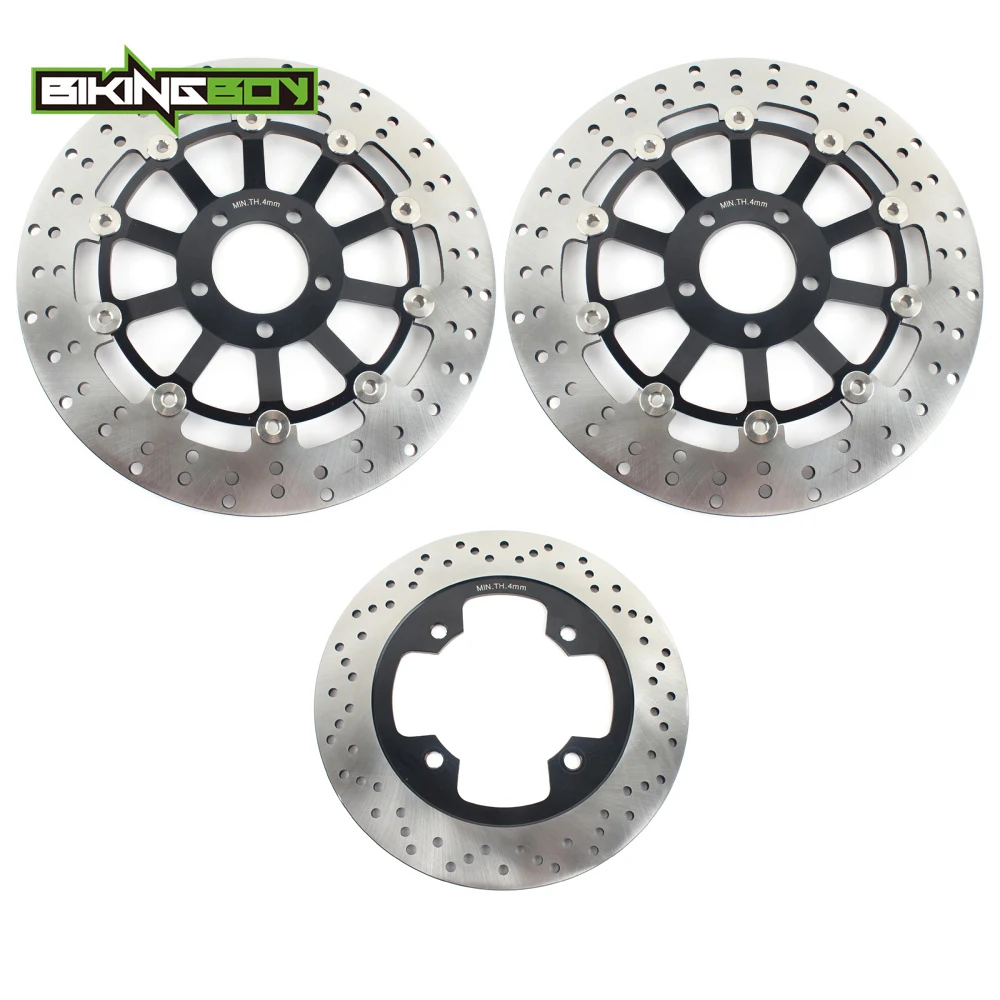 BIKINGBOY для KAWASAKI ZR-7 99-05 ZR-7S ввиде горшка 01-05 ZZR 600 93-07 ZR 550 Зефир 90-01 ZX400R 89-90 спереди и сзади тормозные диски роторы