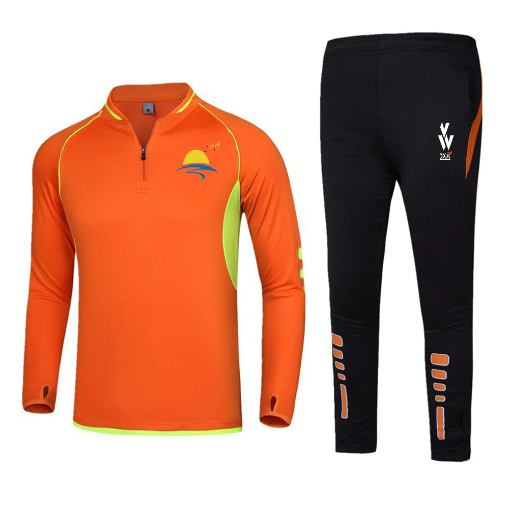 Personality Men's Running Sets Compression set Dry Fit GYM Sport Jogging Compression t shirt Pants Suits Leggings Plus Size M-4X
